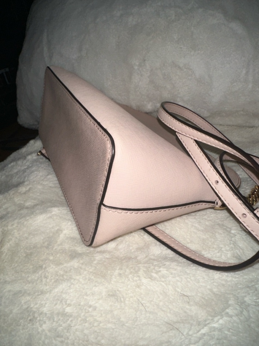 MICHAEL KORS Blush Pink Saffiano Leather Crossbody Bag - Picture 4 of 8